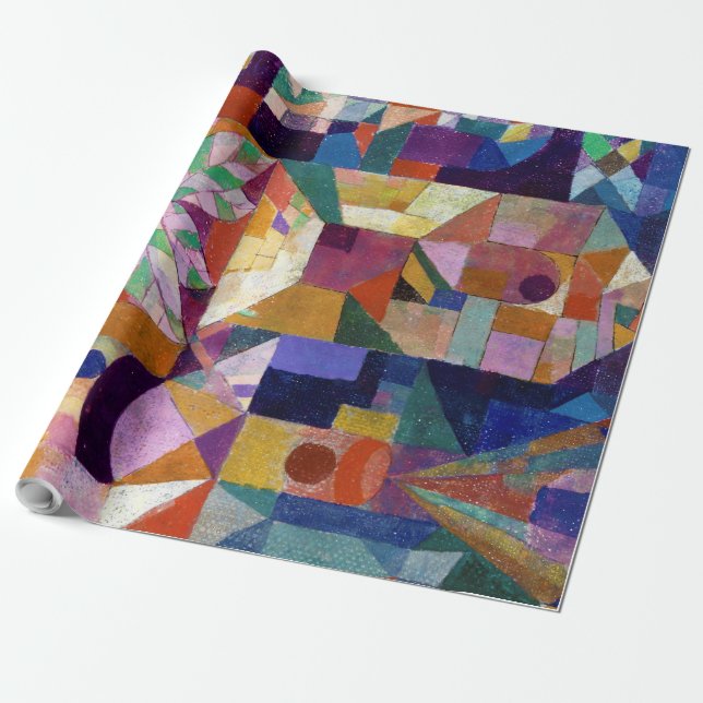 Castle Garden, Paul Klee Wrapping Paper (Unrolled)