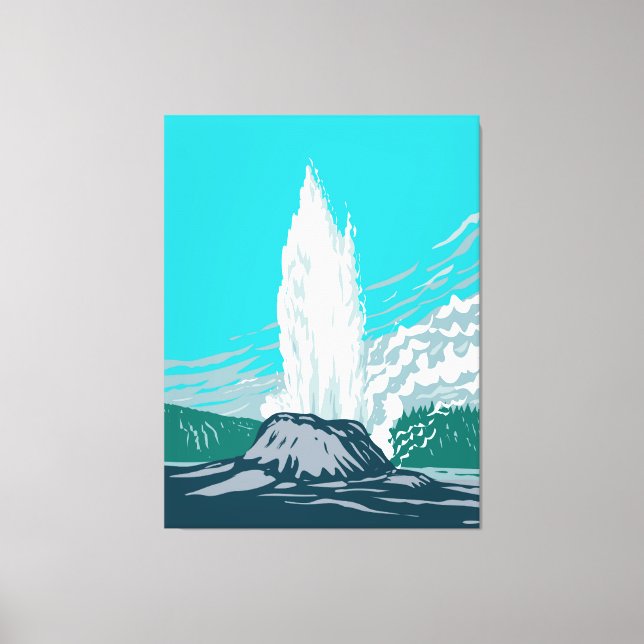 Castle Geyser Canvas Print (Front)