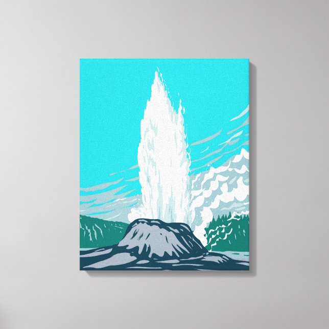 Castle Geyser Canvas Print (Front)