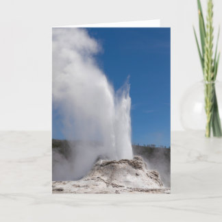 Castle Geyser Folded Greeting Card