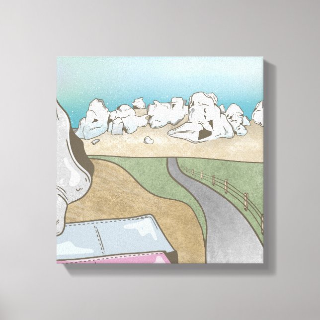 Castle hill bouldering New Zealand Canvas Print (Front)