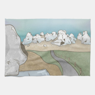 Castle hill bouldering New Zealand Kitchen Towel