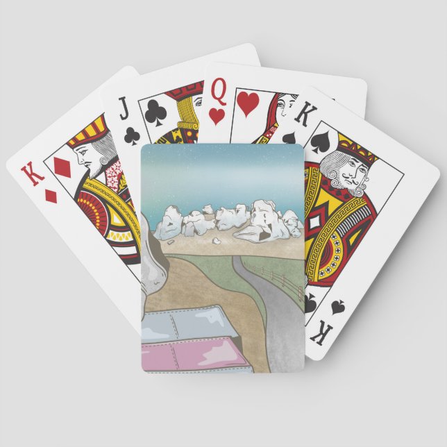 Castle hill bouldering New Zealand Playing Cards (Back)