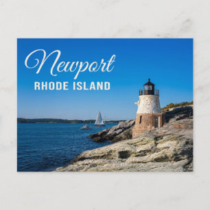 Castle Hill Lighthouse Newport Rhode Island RI   Postcard