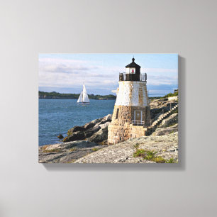 Castle Hill Lighthouse, Rhode Island Canvas Print