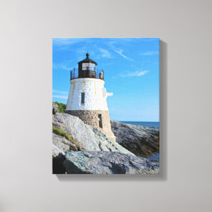 Castle Hill Lighthouse, Rhode Island Canvas Print