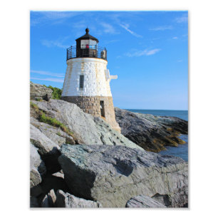 Castle Hill Lighthouse, Rhode Island Photo Print