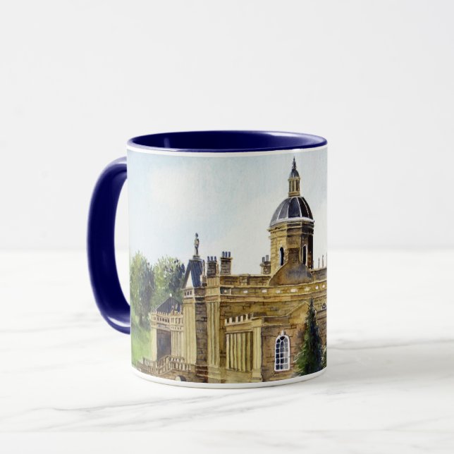 Castle Howard North Yorkshire Watercolor Painting Mug (Front Left)