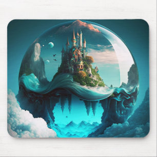Castle In Crystal Ball Mouse Pad