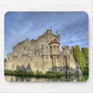 castle in gent mouse pad