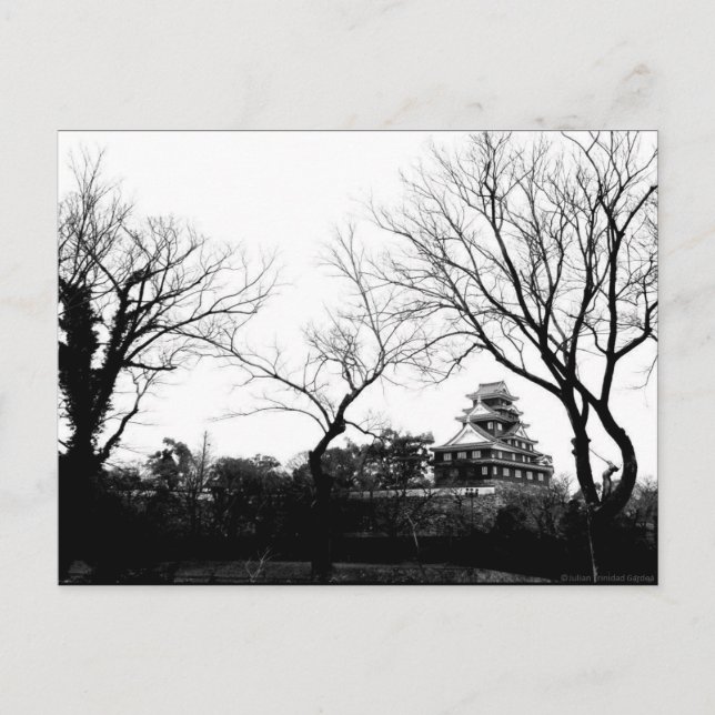 "Castle In Hiroshima" JTG Art Postcard (Front)