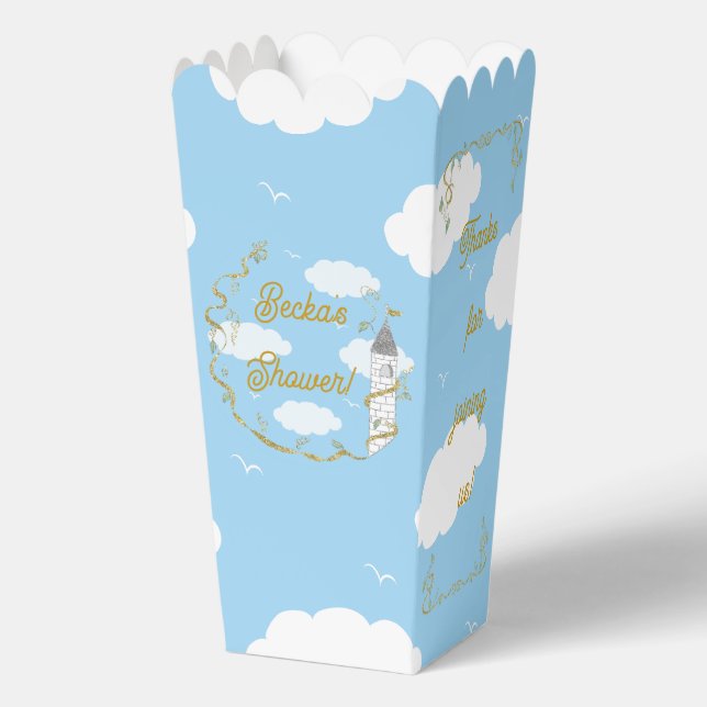 Castle in the Sky Baby Shower Favor Box (Front)