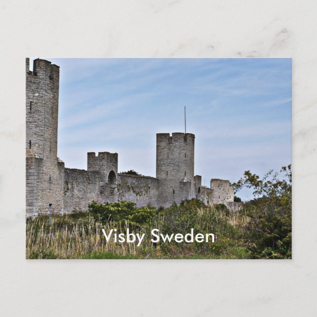 Castle in Visby, Visby Gotland Sweden Postcard (Front)