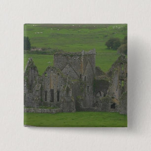 Castle Ireland 2 Inch Square Button