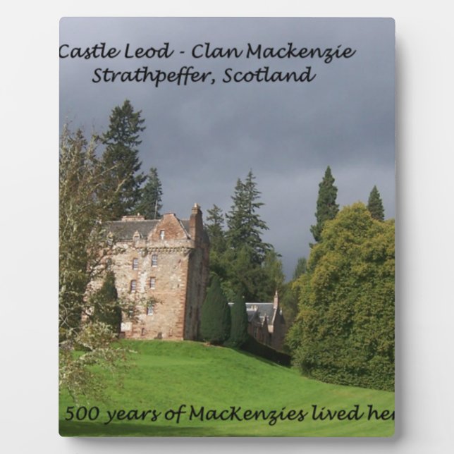 CASTLE LEOD - Scotland MacKenzie Clan Plaque (Front)