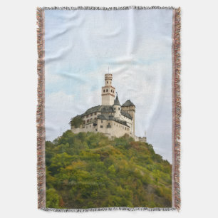 Castle Marksburg, Germany Throw Blanket
