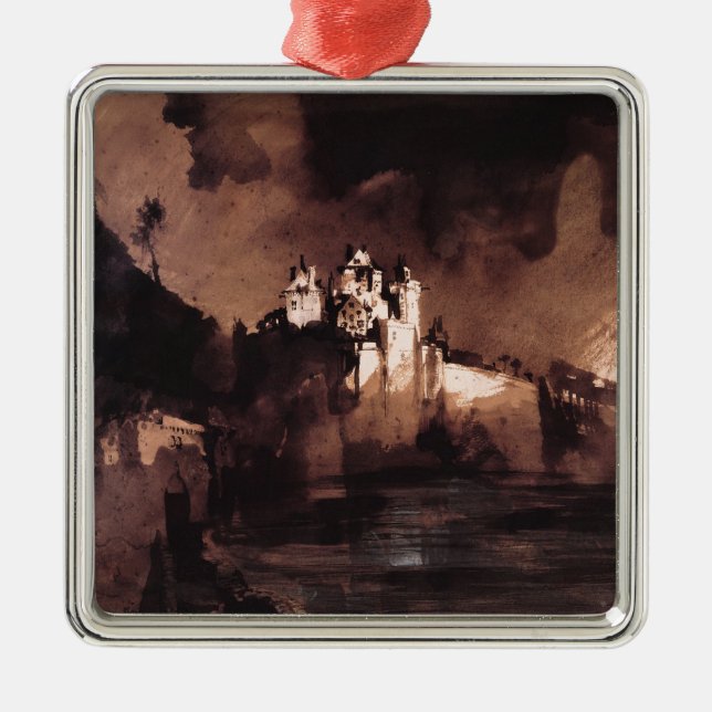 Castle Metal Ornament (Front)