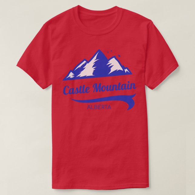 Castle Mountain Ski Alberta T-Shirt (Design Front)