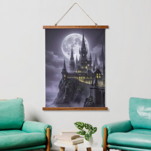 castle night wall hangging Tapestry
