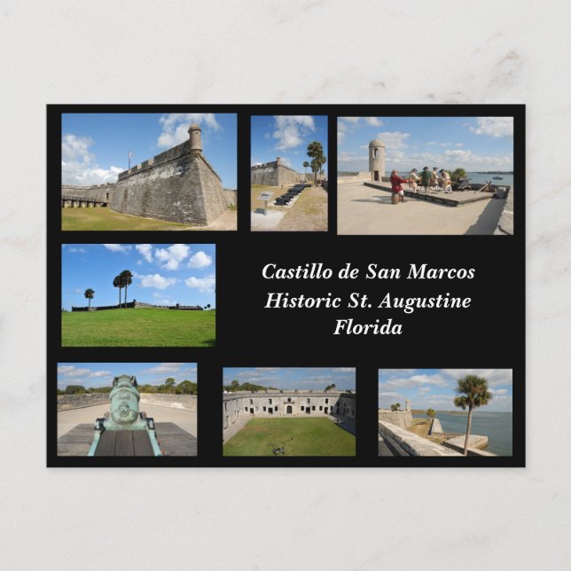 Castle of San Marcos Holiday Postcard (Front)
