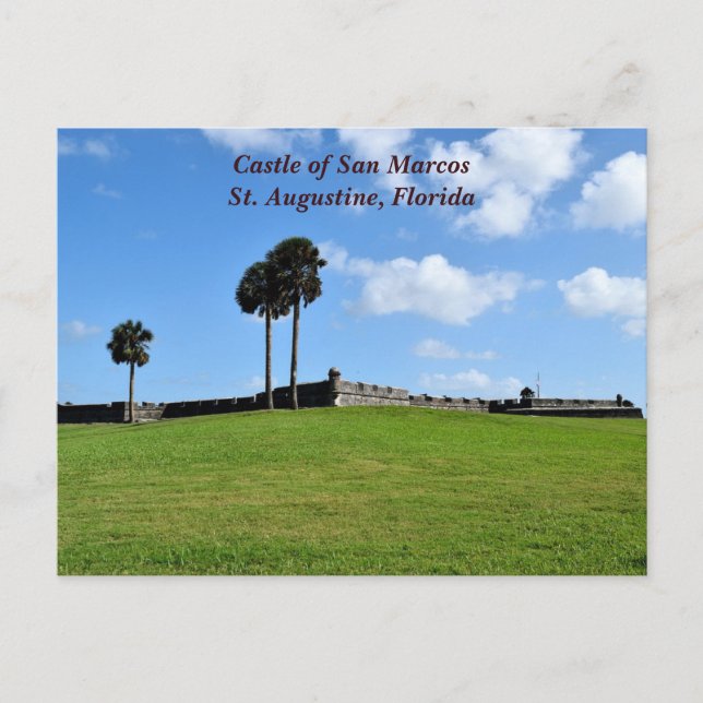 Castle of San Marcos Holiday Postcard (Front)
