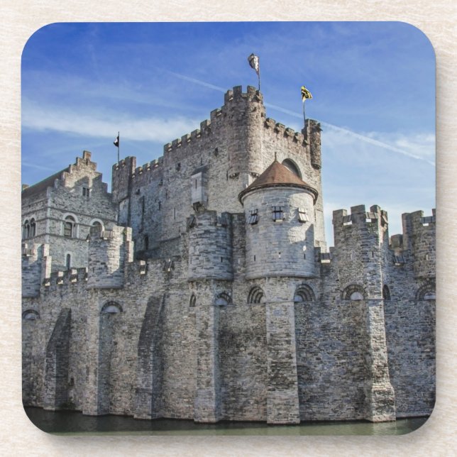 Castle of the Counts in Ghent Coaster (Front)