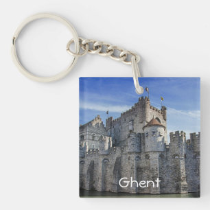 Castle of the Counts in Ghent Keychain