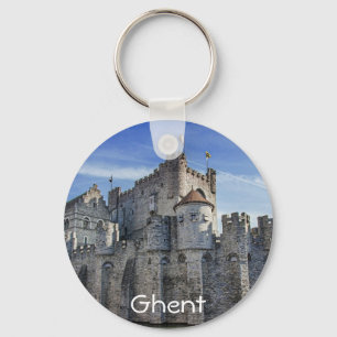 Castle of the Counts in Ghent Keychain