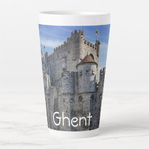 Castle of the Counts in Ghent Latte Mug