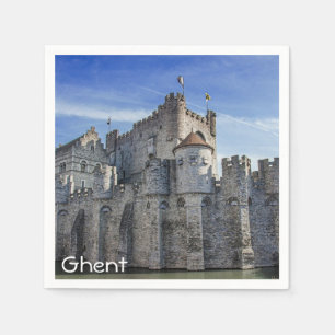 Castle of the Counts in Ghent Napkin