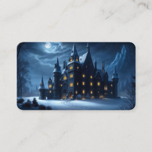 Castle of the Hollow Cold Night Bookmark Business Card