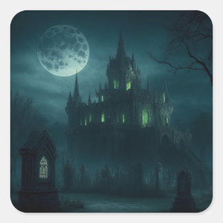 Castle of the Necromancer's Experiment Square Sticker