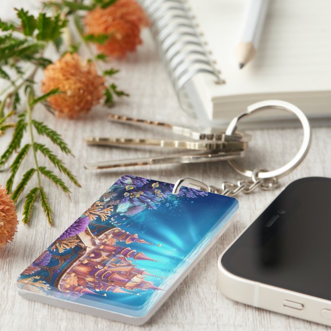 Castle of the Underwater Realm Keychain (Front Right)