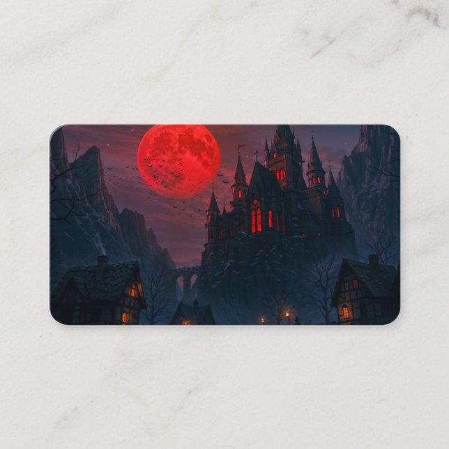 Castle of the Vampire's Blood Bookmark Business Card (Front)