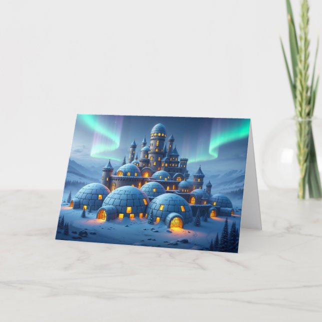 Castle of Winter Hearth Holiday Card (Front)