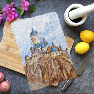 Castle on the River Rhine Kitchen Towel