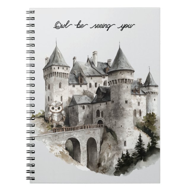 Castle Owl Be Seeing You Notebook (Front)