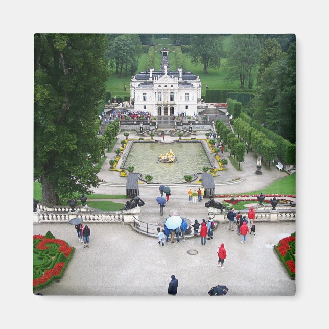 Castle Park Linderhof in Bavaria, Germany Magnet (Front)