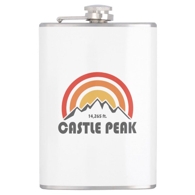 Castle Peak Hip Flask (Front)