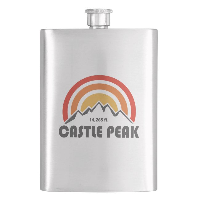 Castle Peak Hip Flask (Front)