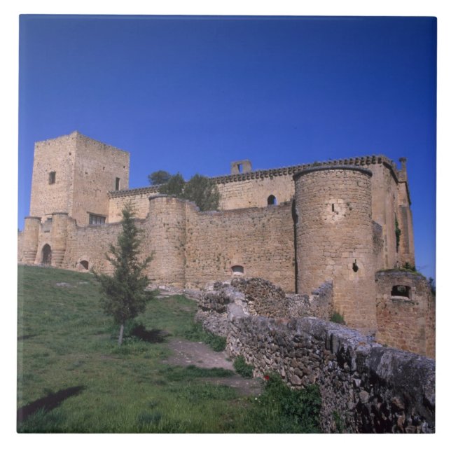 Castle Pedraza, Castile Leon, Spain Tile (Front)