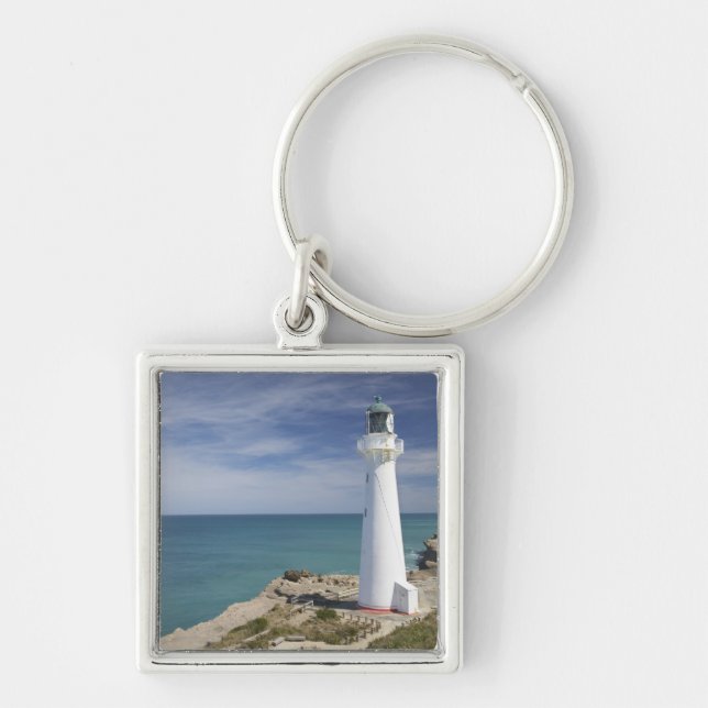 Castle Point Lighthouse, Castlepoint, Wairarapa, Keychain (Front)