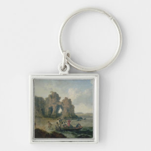 Castle Rock (Flatholm Island), Bristol Channel, 17 Keychain