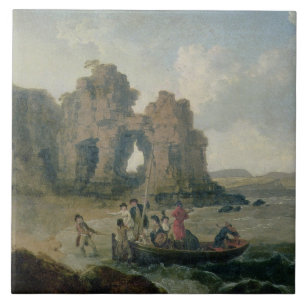 Castle Rock (Flatholm Island), Bristol Channel, 17 Tile