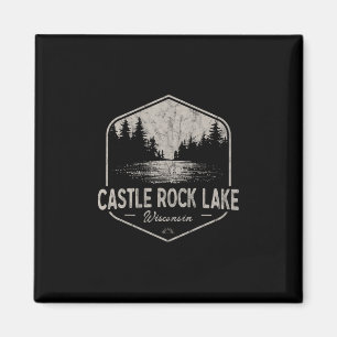 Castle Rock Lake Wisconsin Outdoors Vintage  Magnet