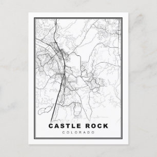 Castle Rock Map Postcard