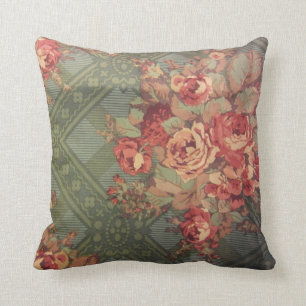Castle Roses Throw Pillow