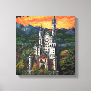 Castle Schloss Neuschwanstein Canvas Print