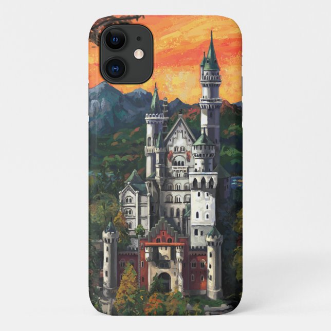 Castle Schloss Neuschwanstein Case-Mate iPhone Cas Case (Back)