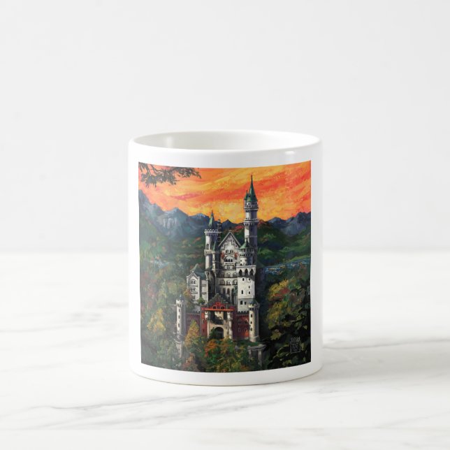 Castle Schloss Neuschwanstein Coffee Mug (Center)